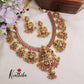 Premium Bridal Antique Jadau Temple Lakshmi Necklace Set NC2087