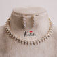 Trendy CZ Sparkling Leaf Motif Necklace NC2145
