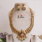 Grand Elephant Antique Jadau Haaram and Jhumka Drops LH1913