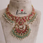 Premium Bridal Liora Antique Jadau Guttapusalu Mid Length Haram NC2115