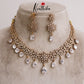 Gorgeous CZ Shimmering Floral Teardrop Necklace NC2082