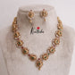Beautiful Peacock Emerald Ruby Floral Necklace NC2085