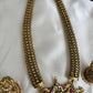 Gorgeous Antique Peacock Motifs Jadau Haaram With Pearl Drops LH2215