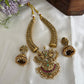 Gorgeous Antique Peacock Motifs Jadau Necklace With Pearl Drops NC3239