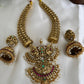 Gorgeous Antique Peacock Motifs Jadau Necklace With Pearl Drops NC3239