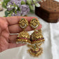 Gorgeous Antique Peacock Motifs Jadau Necklace With Pearl Drops NC3239