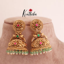 Premium Jadau Peacock Jhumkas E428