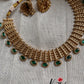 Antique Necklace with Green Stones NC1161