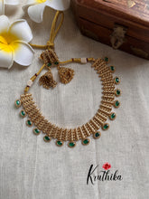 Antique Necklace with Green Stones NC1161