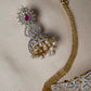 Simple Gold finish CZ choker NC951