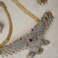 Simple Gold finish CZ choker NC951