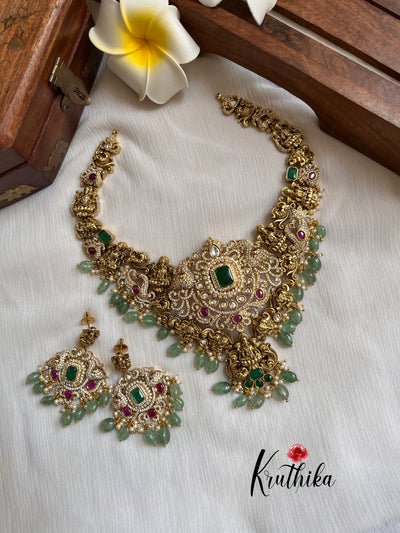 AD CZ Lakshmi Necklace NC1143- Pre Booking 10 days