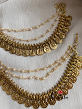 Antique Lakshmi kasu earchains EC30