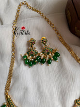 Kempu Chocker Necklace-Emerald NC1167