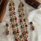 3 lines beads Haaram with earrings LH446 (colors available)