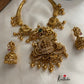 Lakshmi Devi peacock pipe necklace set NC808
