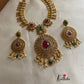 Premium antique finish uncut stones necklace NC353