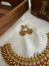 Antique finish AD balls necklace NC823