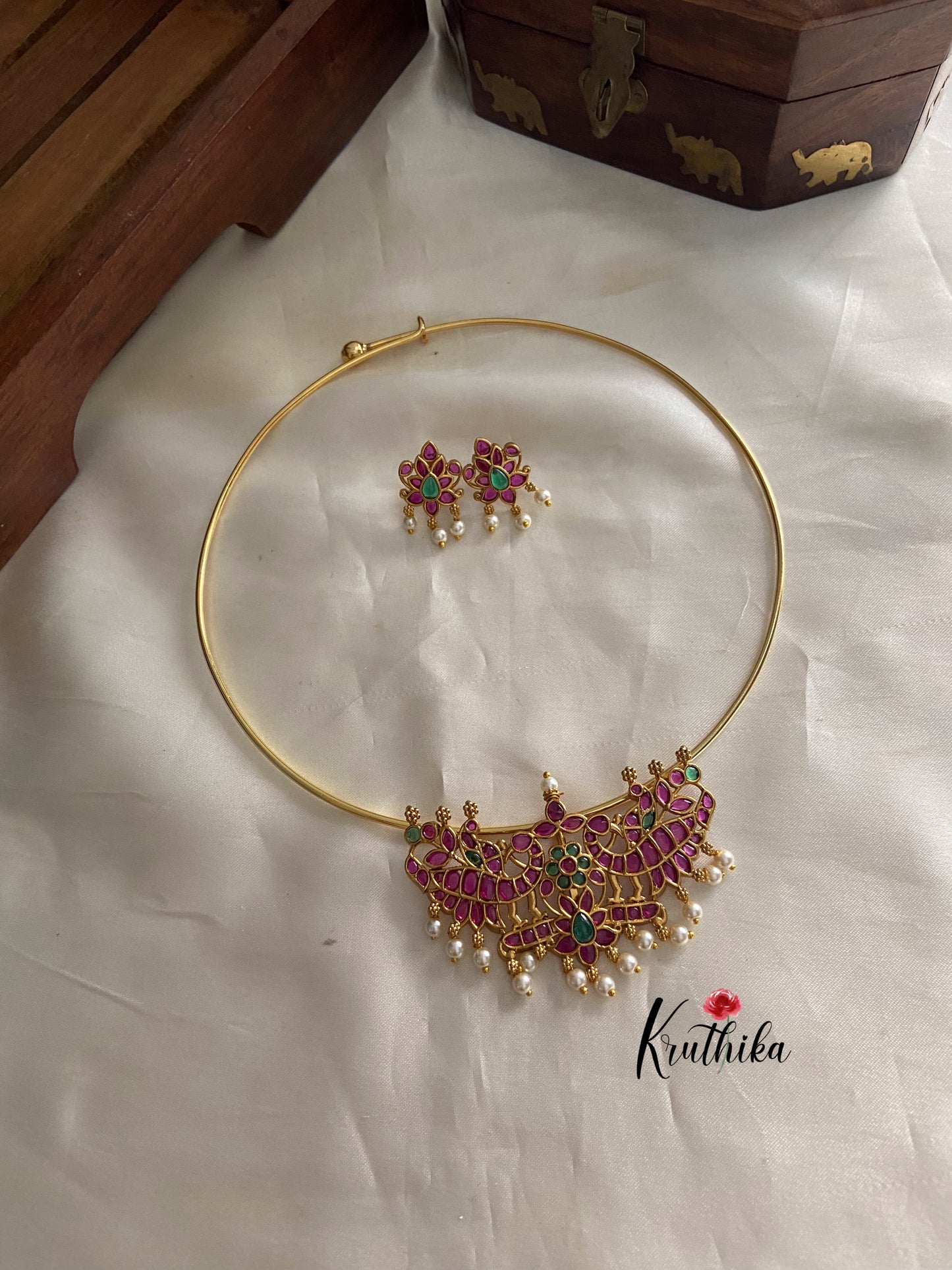 Pipe necklace with kemp pendant NC861