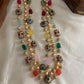 3 lines beads Haaram with earrings LH446 (colors available)