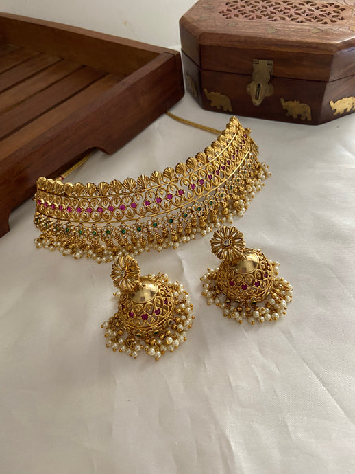 AD Guttapoosalu High neck Choker NC614