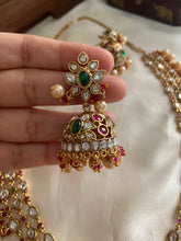 Three layer kundan pearls necklace NC870