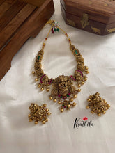 Lakshmi Jadau peacock necklace NC882
