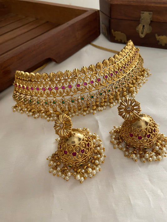 AD Guttapoosalu High neck Choker NC614