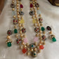 3 lines beads Haaram with earrings LH446 (colors available)