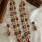 3 lines beads Haaram with earrings LH446 (colors available)