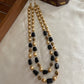 Two lines pearls beads maala LH402