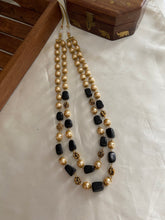 Two lines pearls beads maala LH402