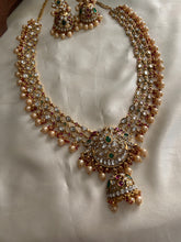 Three layer kundan pearls Haaram Lh449