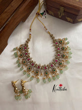 Victorian pastel beads necklace NC881