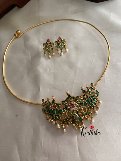 Pipe necklace with kemp pendant NC861