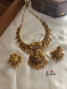 Antique Lakshmi Devi nagas necklace NC837