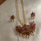 Pearls chain with kemp pendant NC857