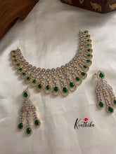 Beautiful Emerald CZ necklace NC878