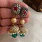 3 lines beads Haaram with earrings LH446 (colors available)