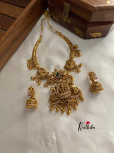 Lakshmi Devi peacock pipe necklace set NC808
