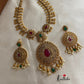 Premium antique finish uncut stones necklace NC353