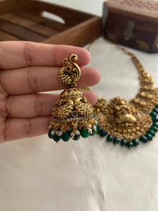 Antique Lakshmi peacock necklace NC859