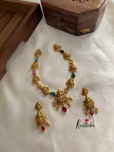 Premium polish Navaratna Lakshmi Devi necklace NC875