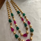 Two lines pearls beads maala LH402