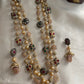 3 lines beads Haaram with earrings LH446 (colors available)