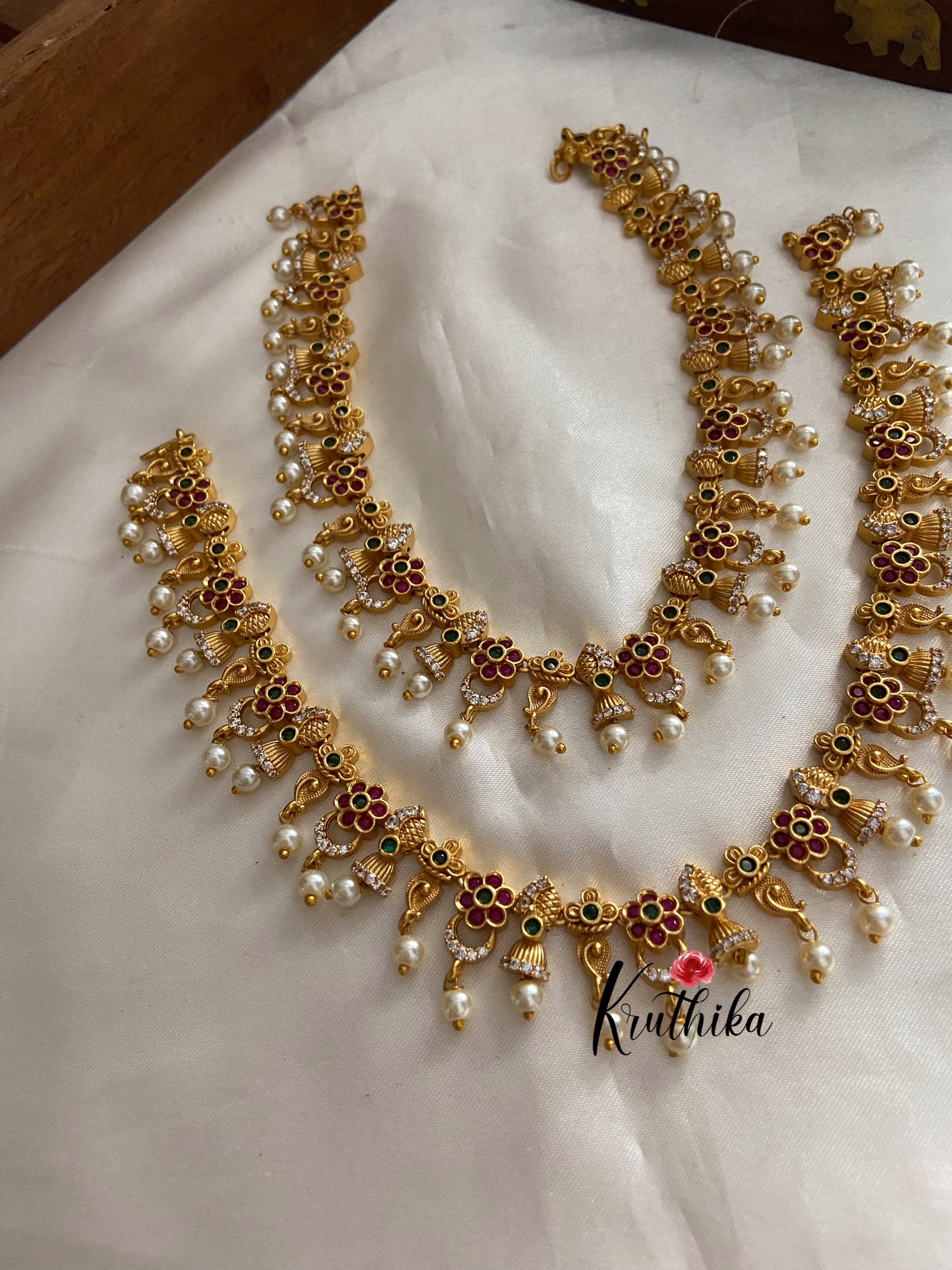 AD flower mango anklets A11