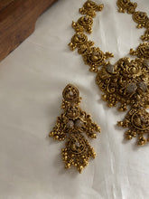 Premium polish Lakshmi Devi peacock necklace NC858