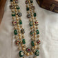 3 lines beads Haaram with earrings LH446 (colors available)
