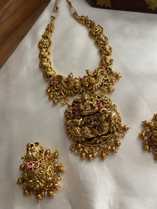 Premium Nagas Lakshmi peacock necklace NC805