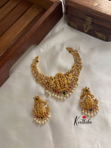 Simple AD Ram parivar necklace NC845